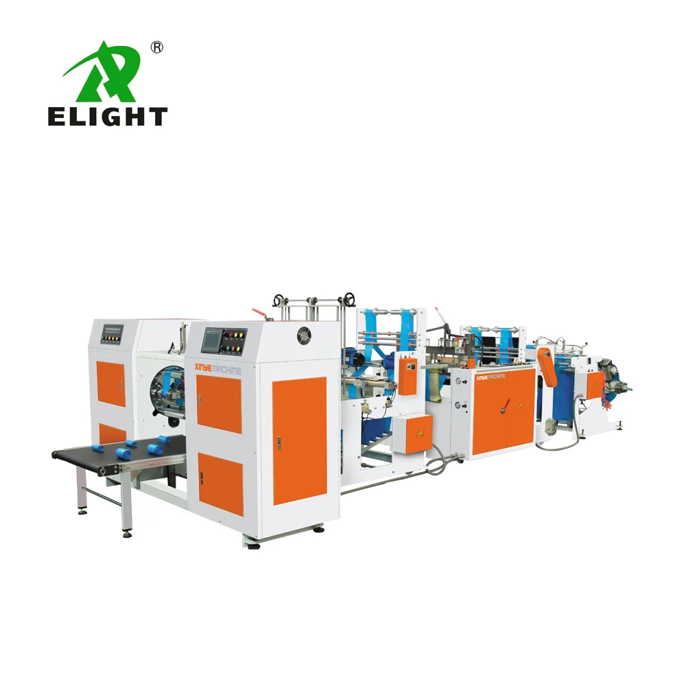 Full Automatic Two Lines Roll Bag Making Machine